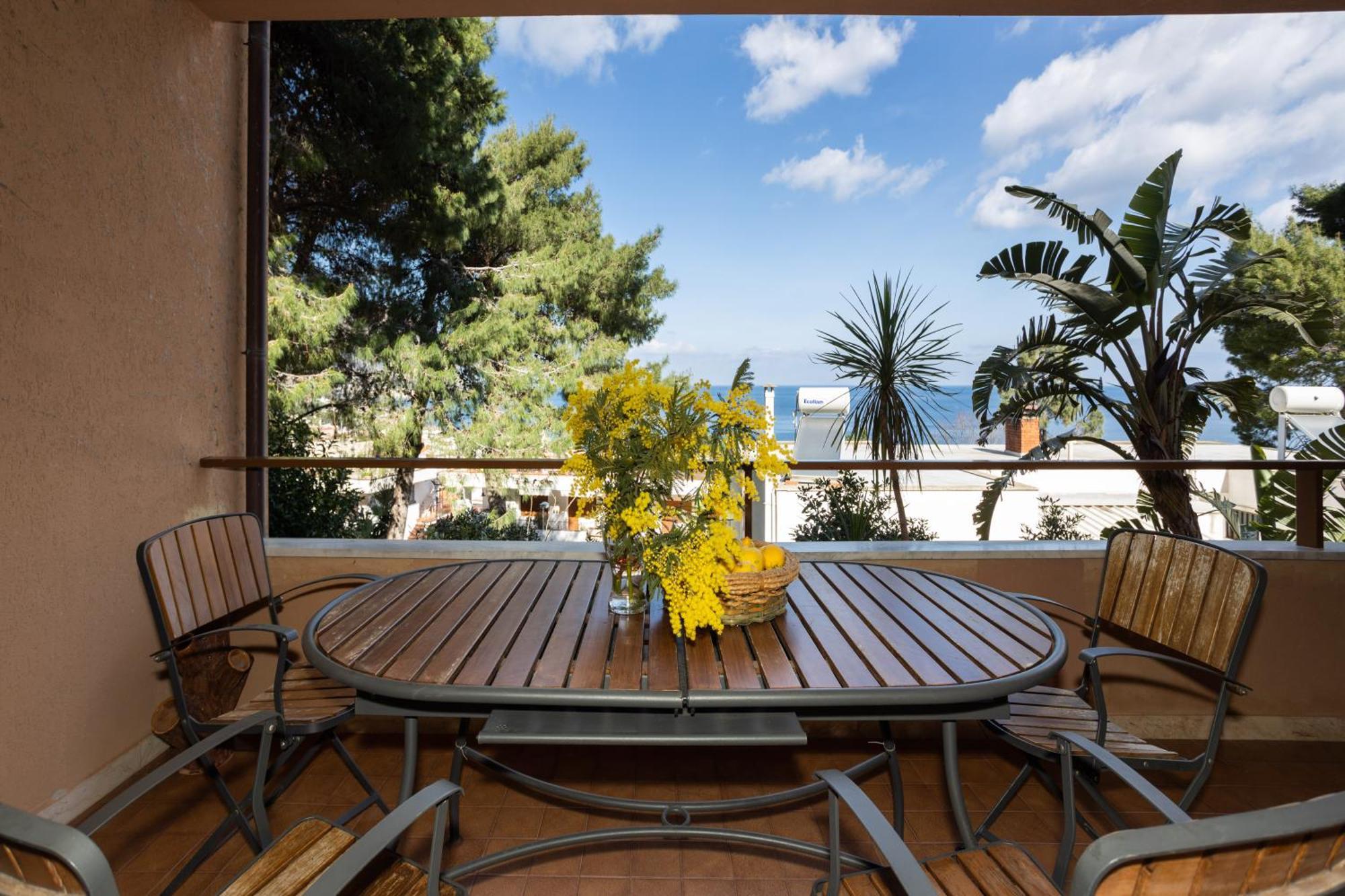 Villa Nel Verde Sul Mare, Mondello, Palermo Exteriör bild
